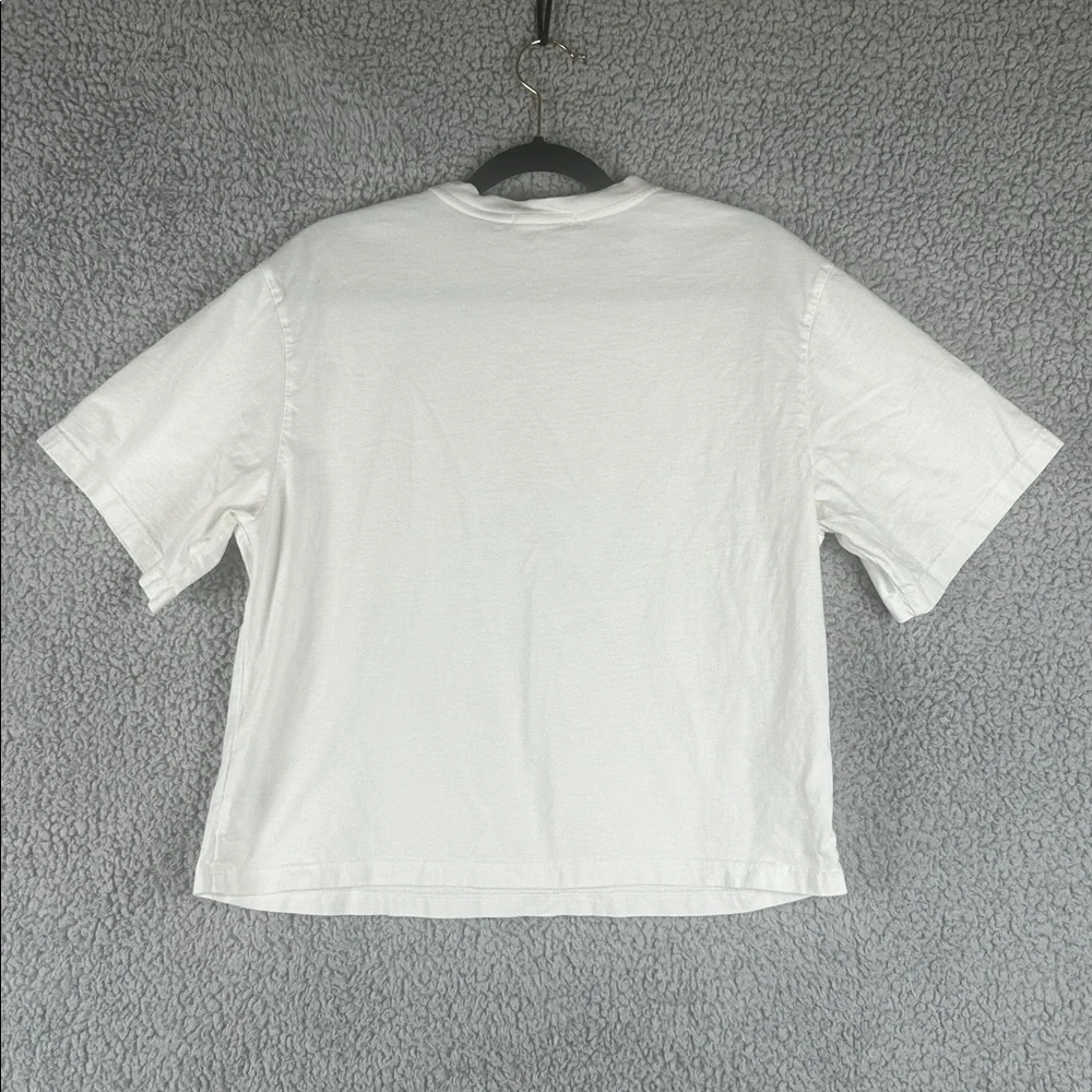 AGOLDE Salma Tee Crewneck Short Sleeve Cotton Relaxed White Top Size S - Picture 14 of 16